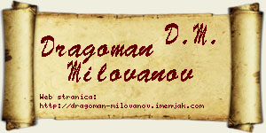 Dragoman Milovanov vizit kartica